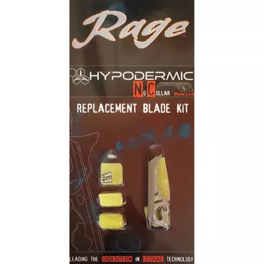 Rage R38105 Replacement Blade Kit for Hypodermic NC Broadheads, Silver, 3 Pack