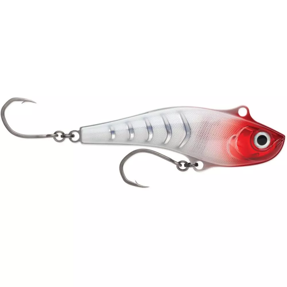 Rapala Sarda 22 – Red Head UV Saltwater Trolling Lure with VMC TechSet Hooks – SD22RHU