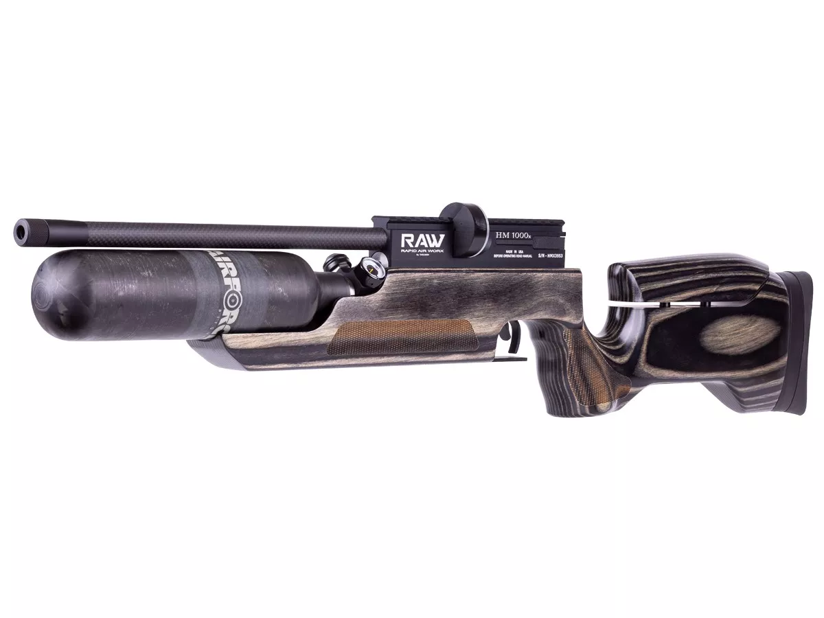 RAW HM1000x Mini LRT Air Rifle, Black Laminate