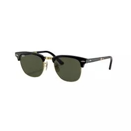 Ray-Ban Unisex Clubmaster Folding - Black - G-15 Green - Non-Polarized