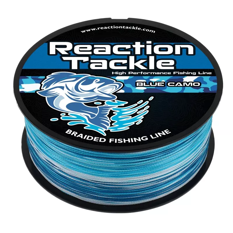 Reaction Tackle Braided Fishing Line – Blue Camo