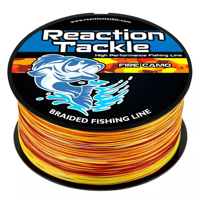 Reaction Tackle Braided Fishing Line – Fire Camo