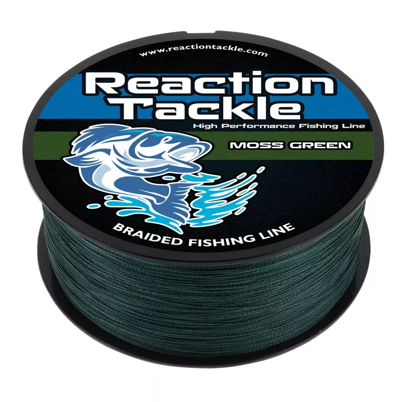 Reaction Tackle Braided Fishing Line – Moss Green