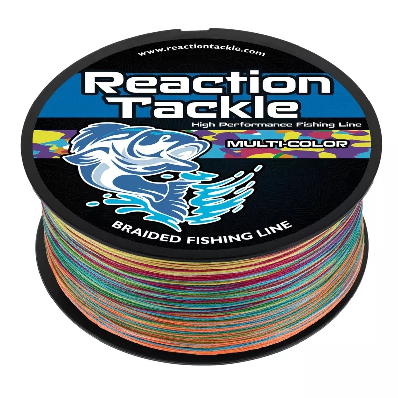 Reaction Tackle Braided Fishing Line – Multi-Color