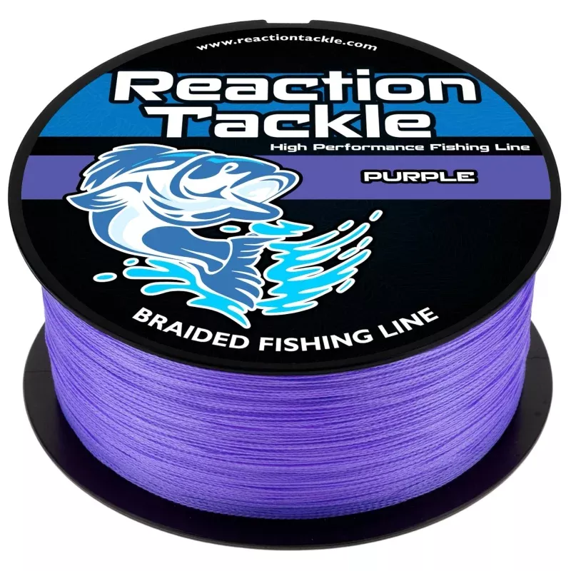 Reaction Tackle Braided Fishing Line – Purple