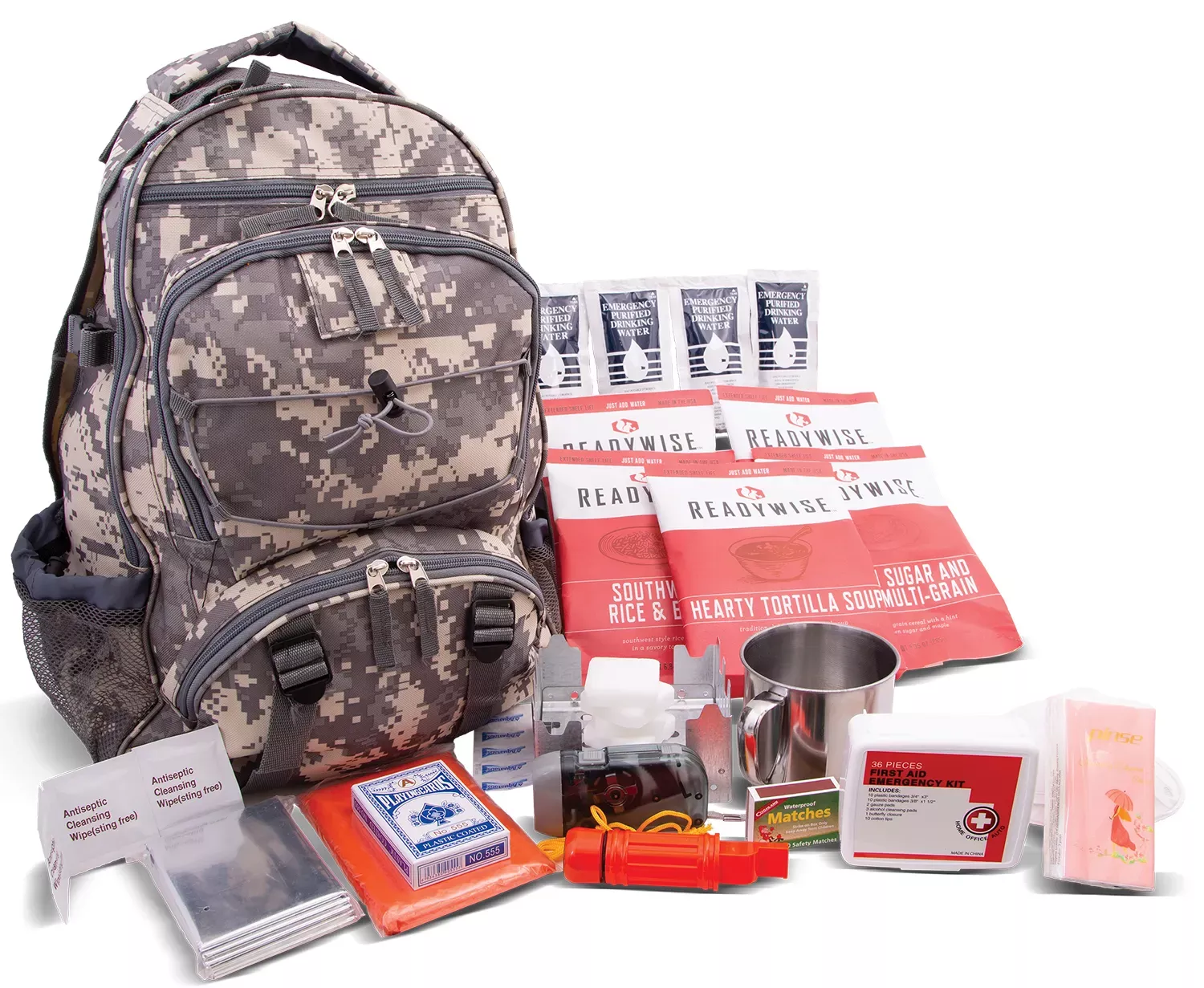 ReadyWise 5-Day Survivial Backpack 32 Servings Per Pack RW01622GSG