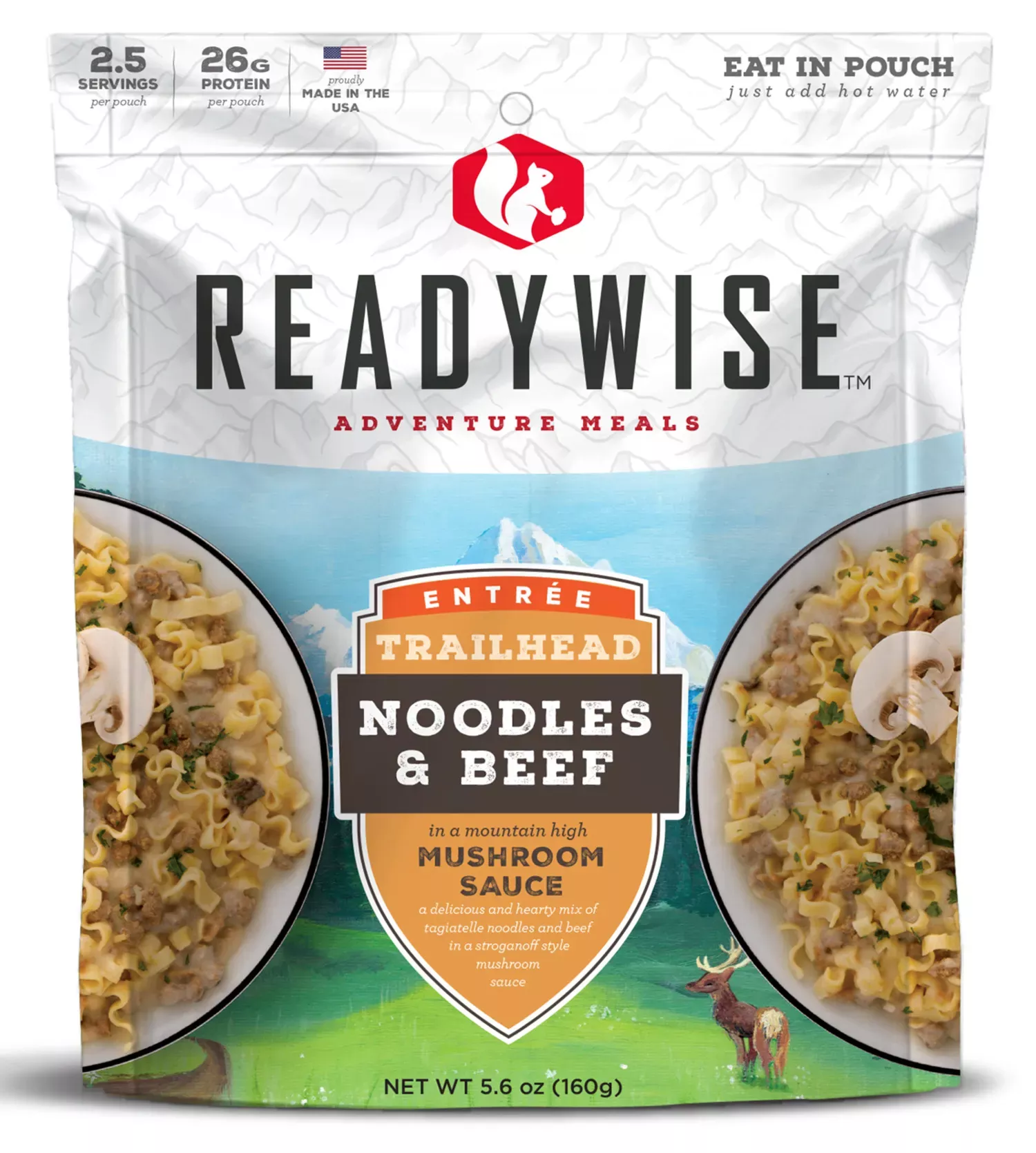 ReadyWise Trailhead Noodles & Beef, 2.5 Servings RW03-904