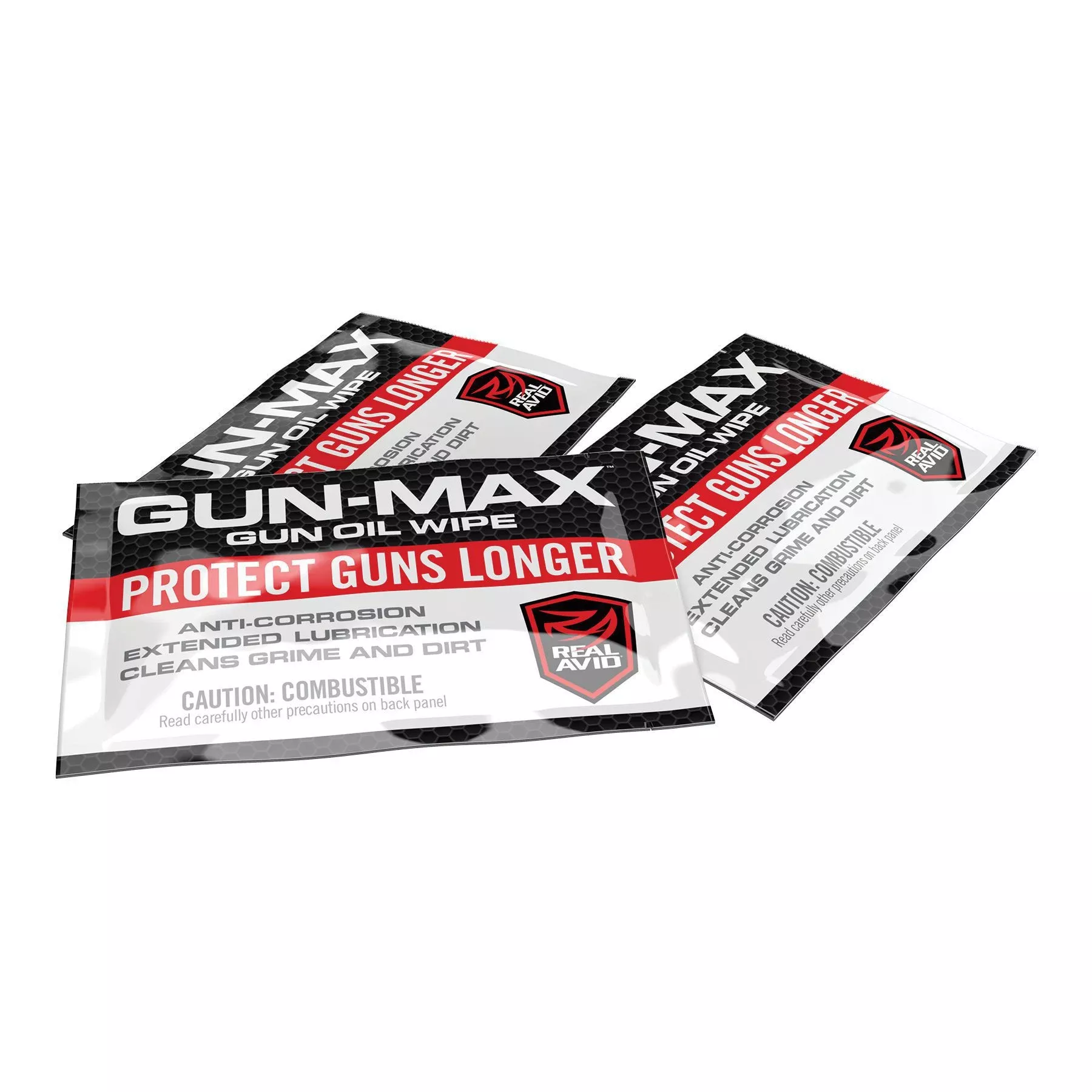 Real Avid Gun-Max Gun Oil Wipes 25 Pack #AVGMW25