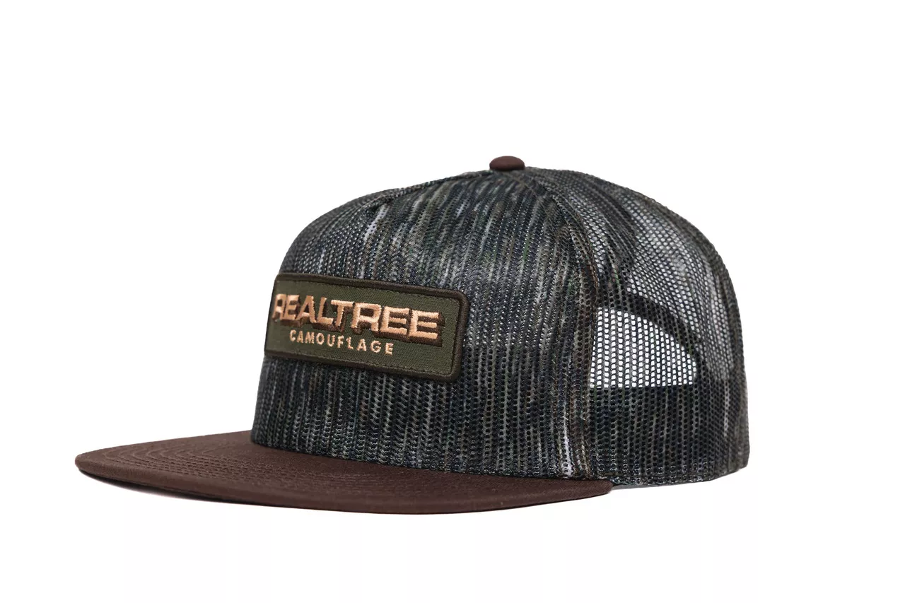 Realtree Original Center Stage Brown Camo Hat – Unisex Mesh Patch Cap