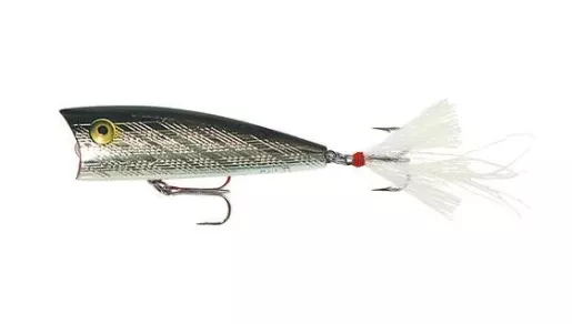 Rebel Magnum Pop-R Hard Bait – Silver/Black #P6501