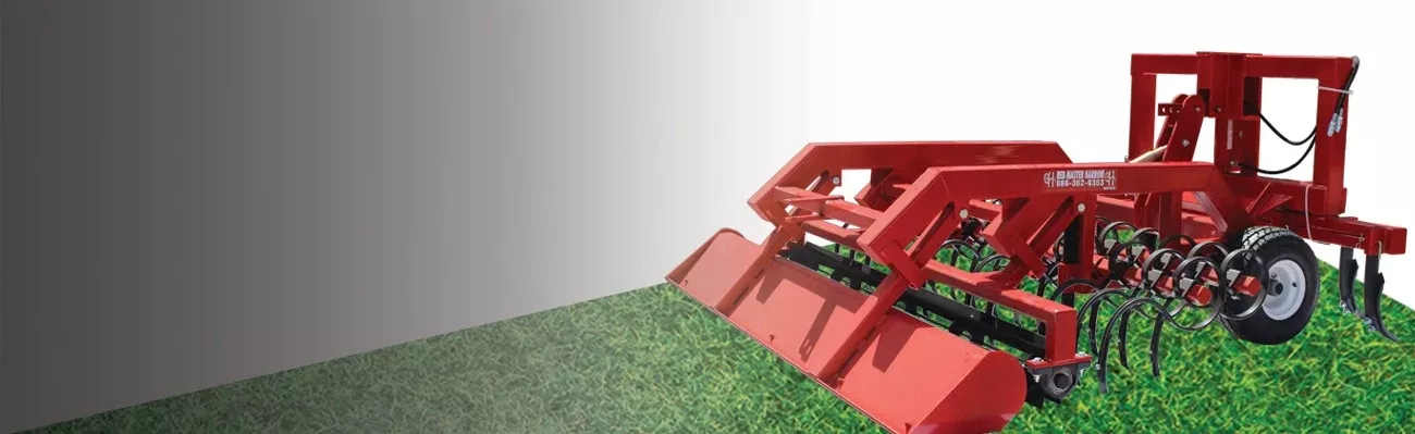 Red Master Harrow | T-Rex | Hydraulic Arena Drag | 8 ft Width | 20–40 HP| For Compact & Utility Tractors