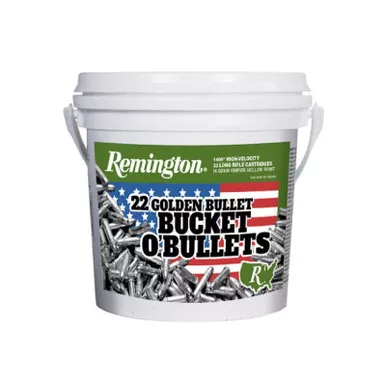 Remington Bucket of .22 LR High Velocity 36 gr CPHP Rimfire Ammo 1400 Rounds