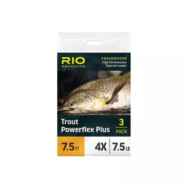 RIO PRODUCTS POWERFLEX PLUS LEADERS Black 4X