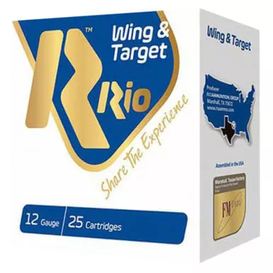 RIO Wing and Target 2.75" 12 Gauge Ammo 7-1/2 25 Rounds