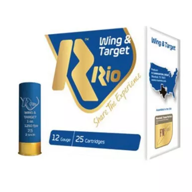 RIO Wing & Target 20 Gauge 2-3/4" 8 Shot 7/8 oz Shotshell 25 Rounds