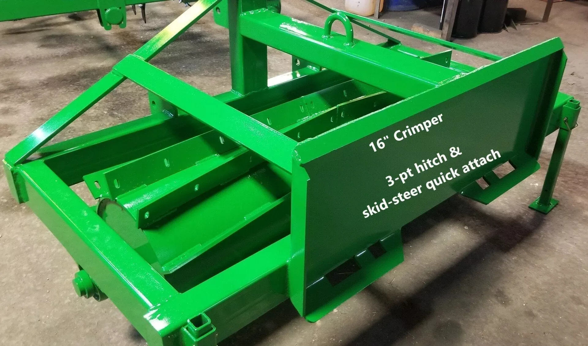 Ripping It Outdoors 8ft. Roller Crimper 3 Point – Pull Type Dry/Wet for Food Plots | For ATV / UTV / Tractor