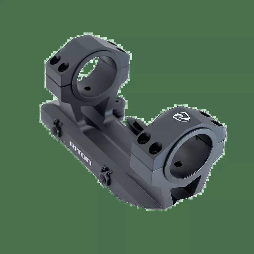 Riton Quick Detach Scope Mount - For 30mm And 1" Tube Black<