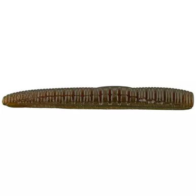 Roboworm Ned Worm Ned Rig Stickworm Green Pumpkin Black Flash 4.5"