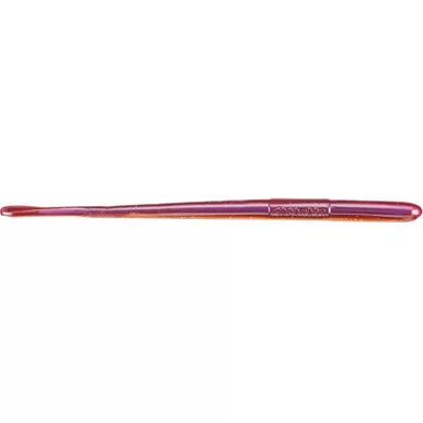 Roboworm Straight Tail Worm Soft Plastic Worm 8 pack Red Crawler 6"