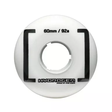 ROLLERBLADE 60mm White Hydrogen Blank Wheels, 4-Pack (06844500101)