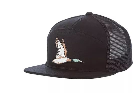 Roost Black 7 Panel Duck Hat #R-RH-R-35