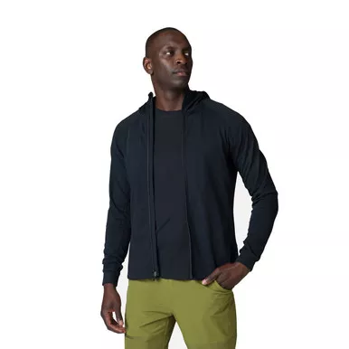 ROSSIGNOL Men's Softshell Hooded Full-Zip Mid Layer (RLMML29)