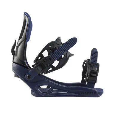 ROSSIGNOL Unisex Battle Black/Blue Snowboard Bindings (RGMC10-0TU)