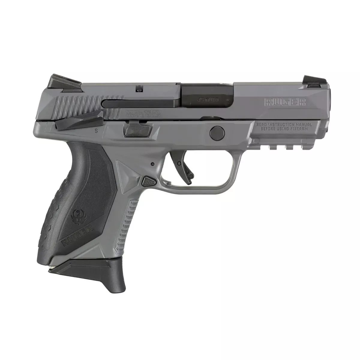 Ruger American Compact 45acp 3.8" Grey Safety