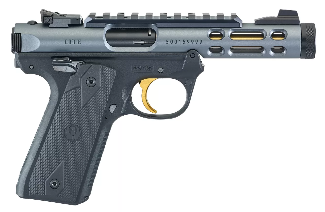 Ruger MKIV 22/45 Lite 22lr 4.4" Gray Pistol 43934