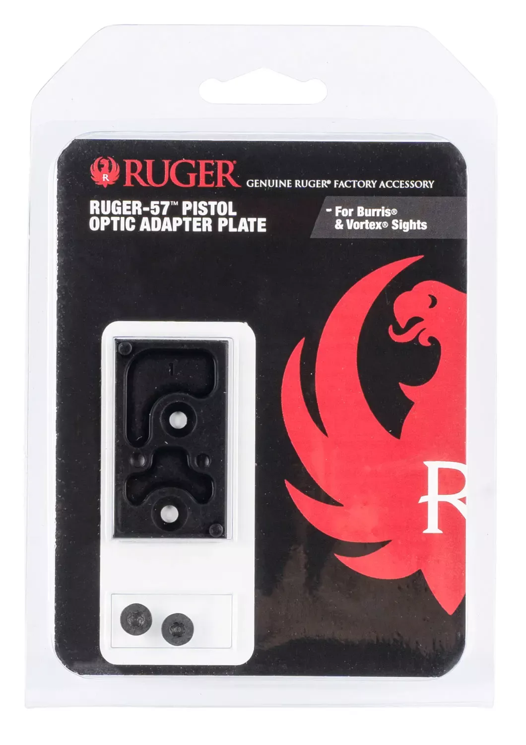 Ruger Optic Adapter Plate For Burris & Vortex Aluminum Black Hardcoat Anodized