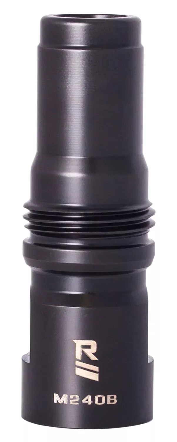Rugged Suppressor M240B Muzzle Device Black with 25/32×24 Threads & Dual Taper Locking System for Surge762, Razor762 & Micro30 Suppressors