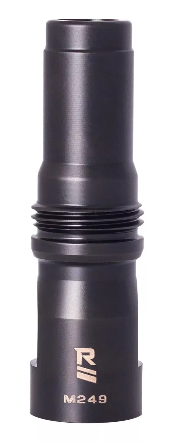 Rugged Suppressor M249 Muzzle Device Black with 9/16x24 LH Threads & Dual Taper Locking System for Surge762, Razor762 & Micro30 Suppressors