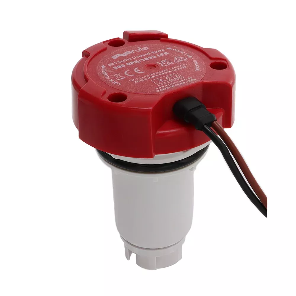 Rule 500 GPH Livewell Pump Replacement Motor Cartridge [65DR]