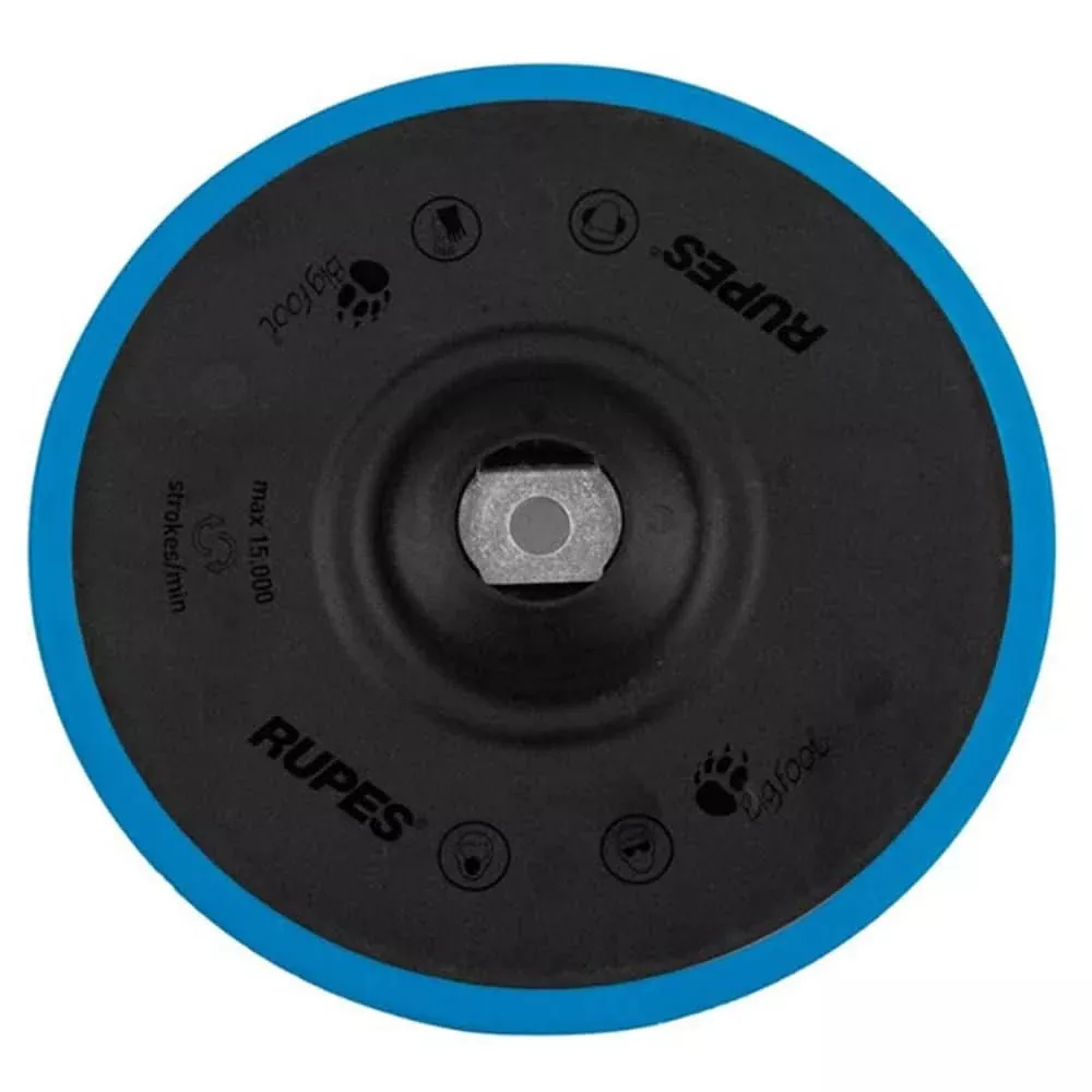 RUPES D-A Precision Pro 6-Inch Polishing Backing Pad – Durable & Stable with Rubber Edge – 981.710/C