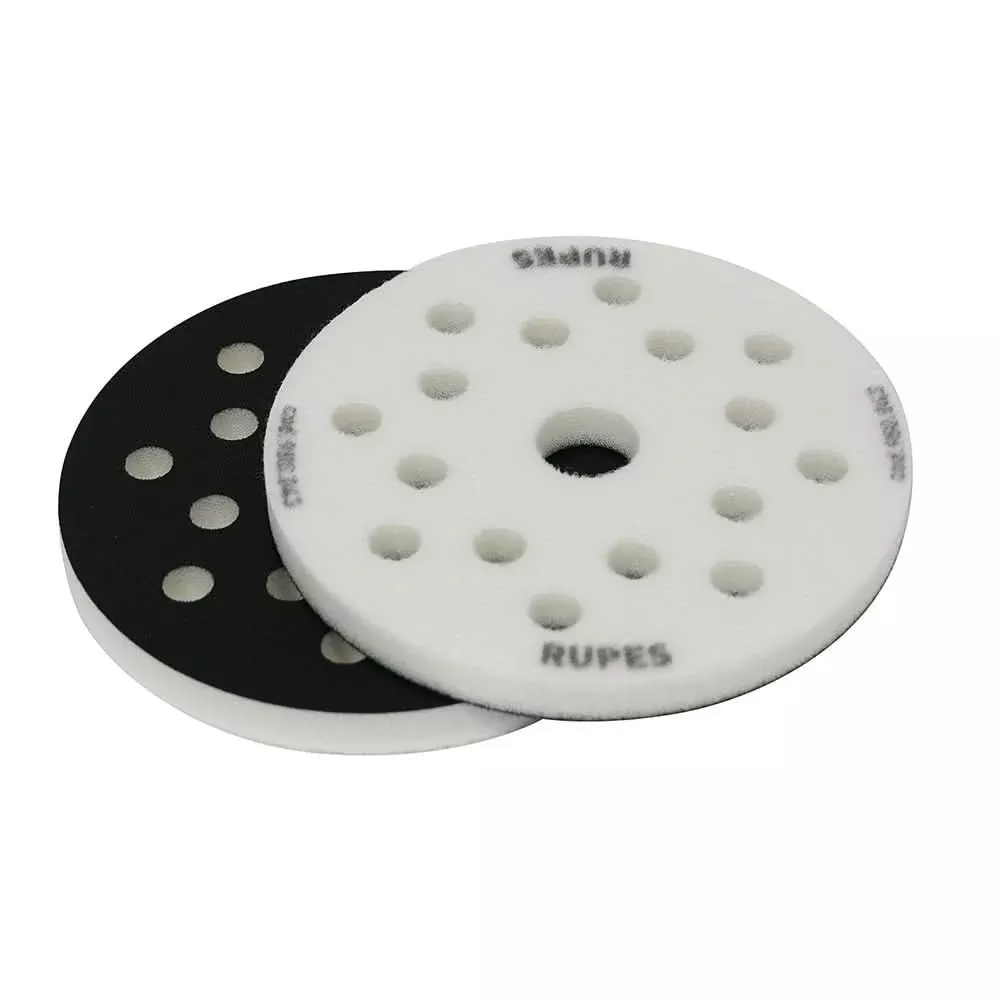RUPES Foam Interface Pad 125mm with 8+8+1 Hole Pattern, 12mm Thickness – 2 Pack – 980.043