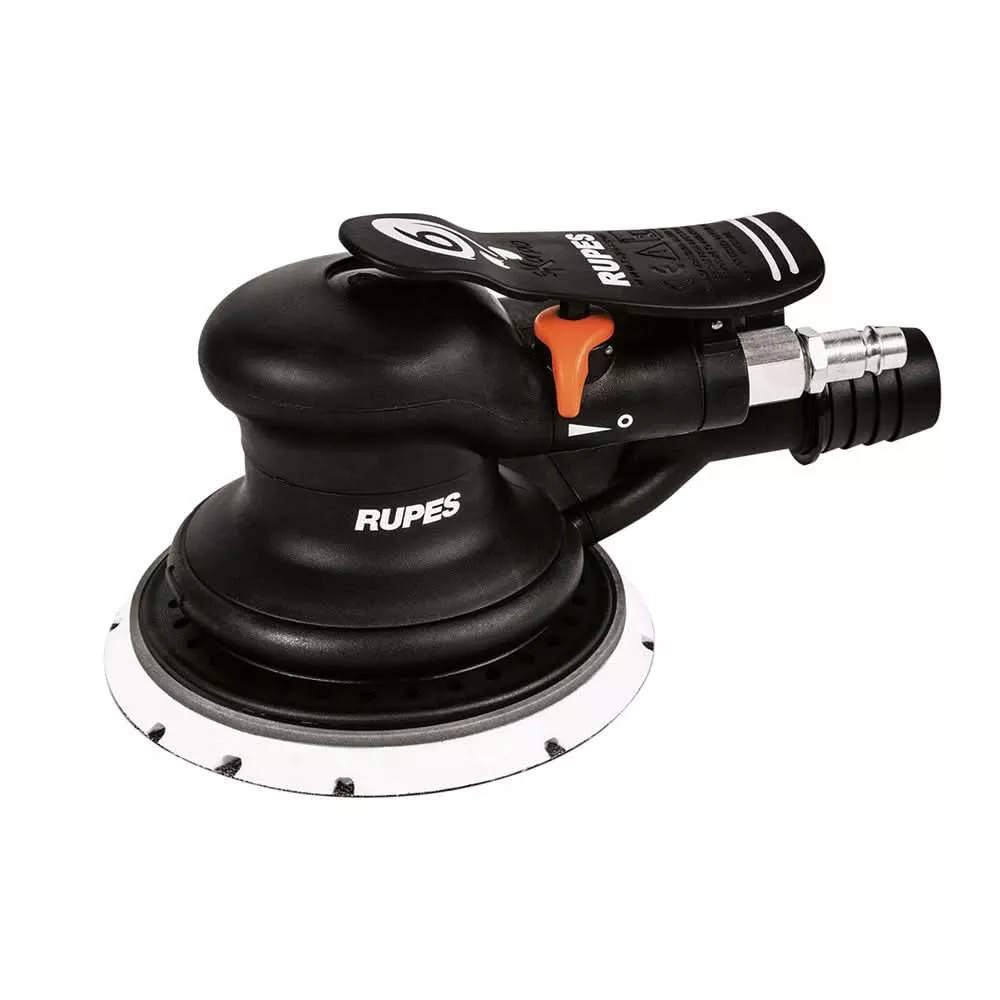 RUPES RH326A Random Orbital Palm Pneumatic Sander with 125mm Pad and 6mm Orbit – Central Vacuum System – RH326A