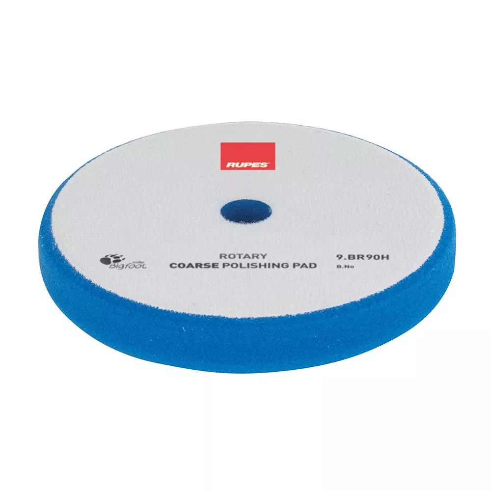 RUPES Rotary Coarse Polishing Foam Pad 75/50mm – Blue for Aggressive Surface Defect Removal – 9.BR90H