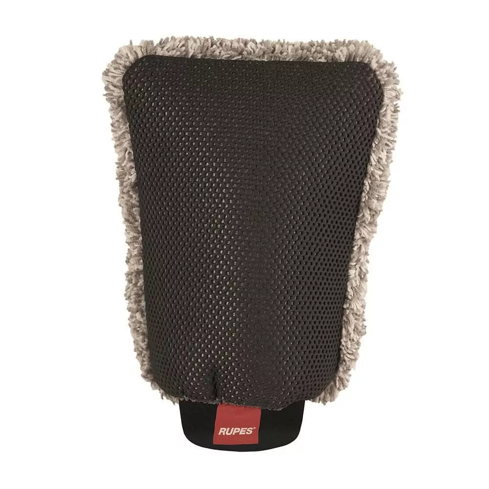 RUPES Wash & Decontamination Mitt – Dual-Action Microfiber and Synthetic Clay for Vehicle Cleaning – 9.CLAYMITT