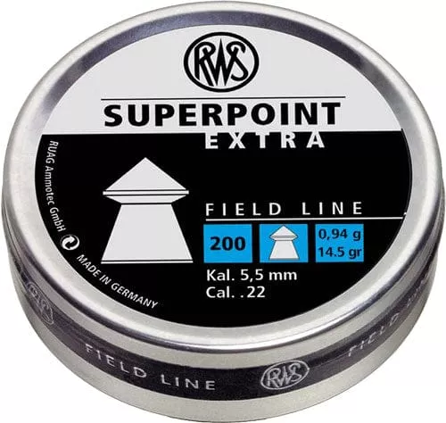 Rws Superpoint Extra Field Line .22 Pellet 200 Ct.