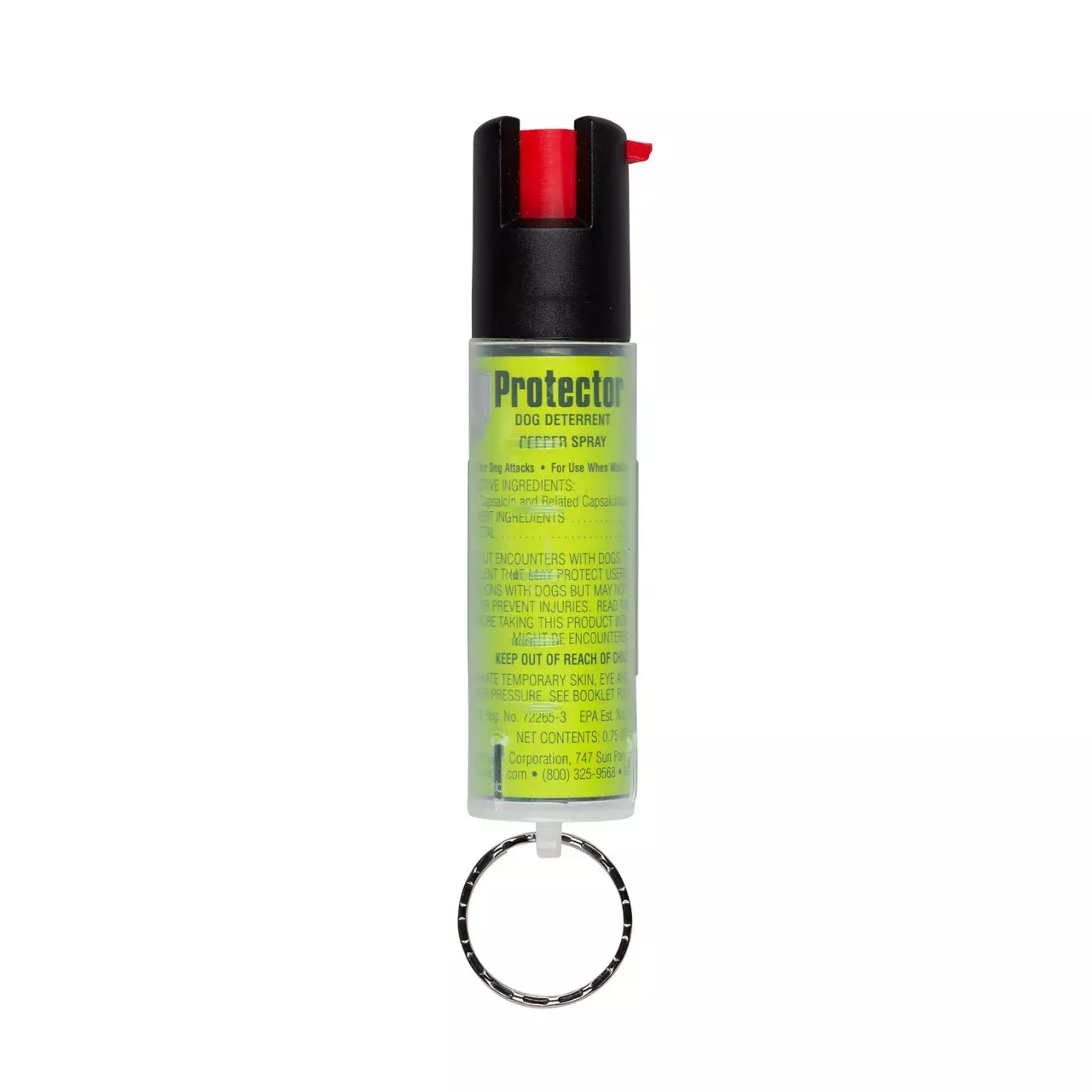 Sabre Dog Spray Capsaicin Range 12 ft 0.75 oz Includes Key Ring SRPK02