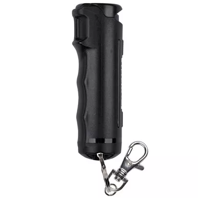 SABRE Pepper Gel With Snap Clip Key Chain Black