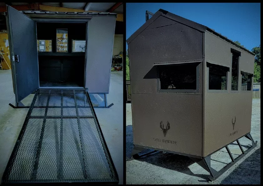 Sad Daddy 6×8 Handicap ACC Blind With Removable Ramp | Wheelchair Accessible Blind | Hunting Box Blind