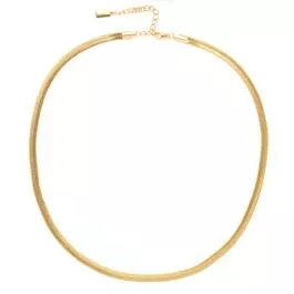 Salty Cali Herringbone Necklace - Gold