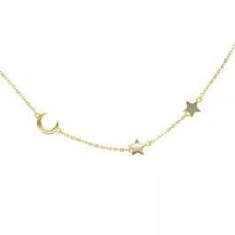 Salty Cali To The Moon and Back Necklace – Gold