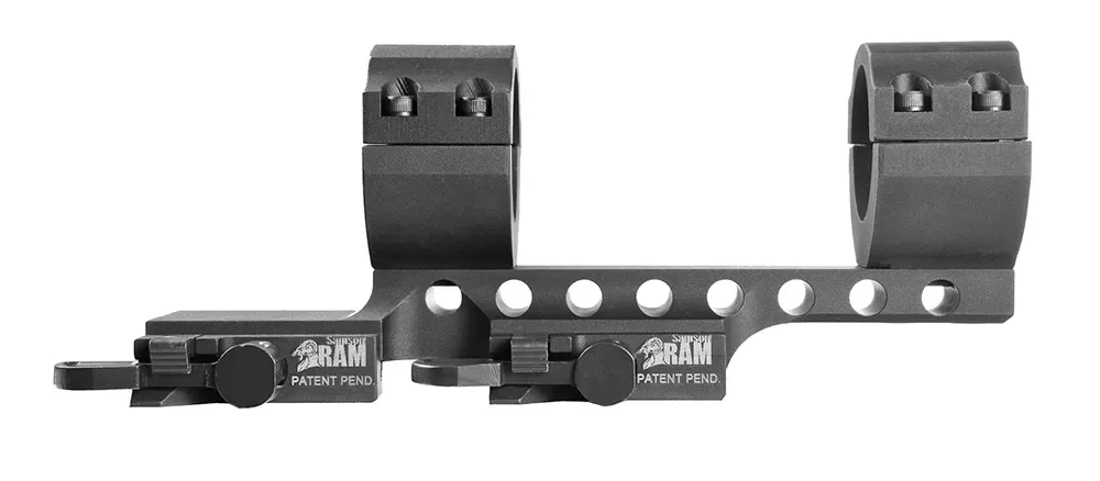 Samson DMR Scope Mount/Ring Combo Quick Release 30mm Tube Picatinny Rail/Weaver Style Mount 6061-T6 Aluminum Features 2″ Offset Rings