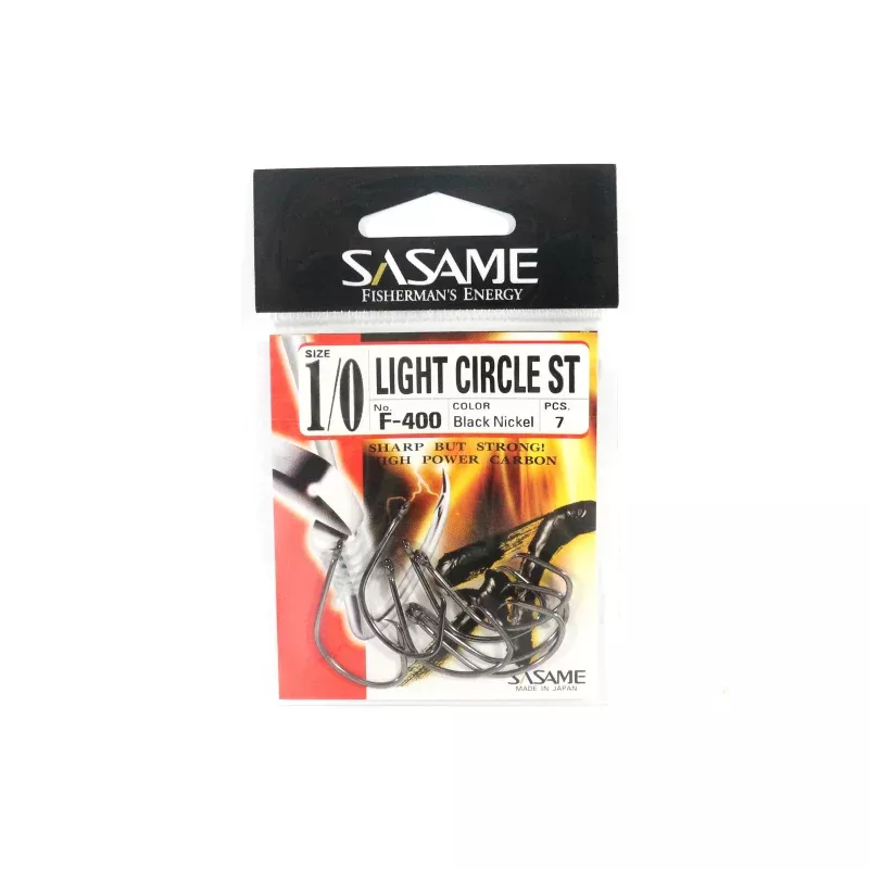 Sasame F-400 Light Circle ST Bait Hook Size 1/0 (4607)