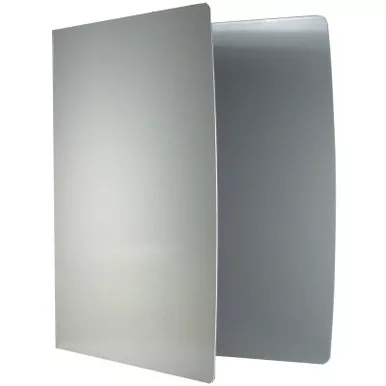 Saunders 00603 TuffBinder Aluminum Binder, 1" Capacity, Round Ring, 3-Ring Binder, Silver