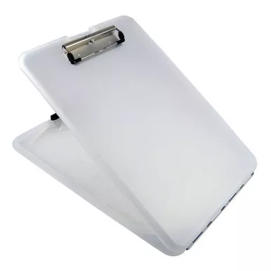 Saunders SlimMate Plastic Storage Clipboard, Letter/A4 Size, Low Profile Clip, 9.50" x 12.75"