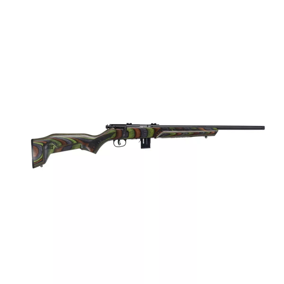 Savage 93 Minimalist 17HMR Black/Green 18" TB