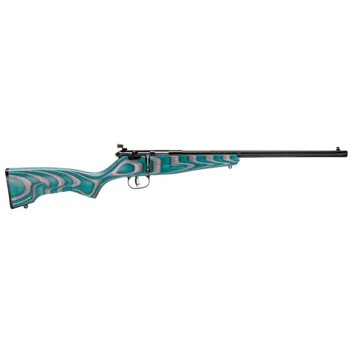 Savage Rascal Minimalist 22 LR Rifle 16.125″ Single Shot Teal/Gray